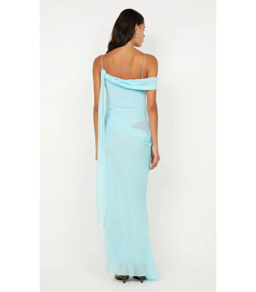 Bec & Bridge Danka Asym Maxi Dress in Turquoise Size AU 6 for rent on The Volte - main image