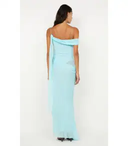 Bec & Bridge Danka Asym Maxi Dress in Turquoise Size AU 6 for rent on The Volte - image 3