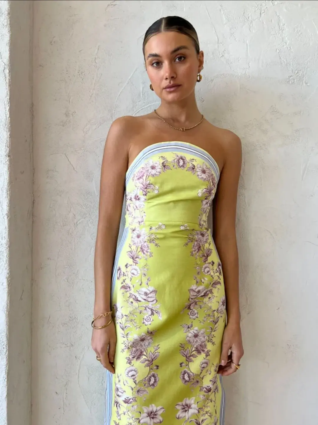 Alemais Marlow Bodice Dress Multi Print Size 8 for rent on The Volte - main image