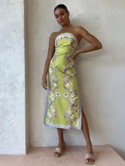 Alemais Marlow Bodice Dress Multi Print Size 8 for rent on The Volte - image 1