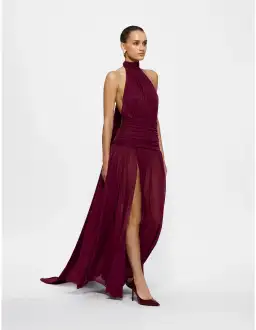 Effie Kats Verity Gown Burgundy Size 8