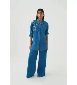 Aje Outline Denim Jeans 70's Wash Size 8 for rent on The Volte - image 2