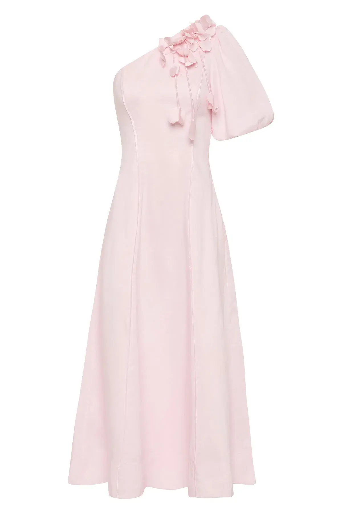 Aje Camille Midi Dress in Pastel Pink Size 8 - Image 2