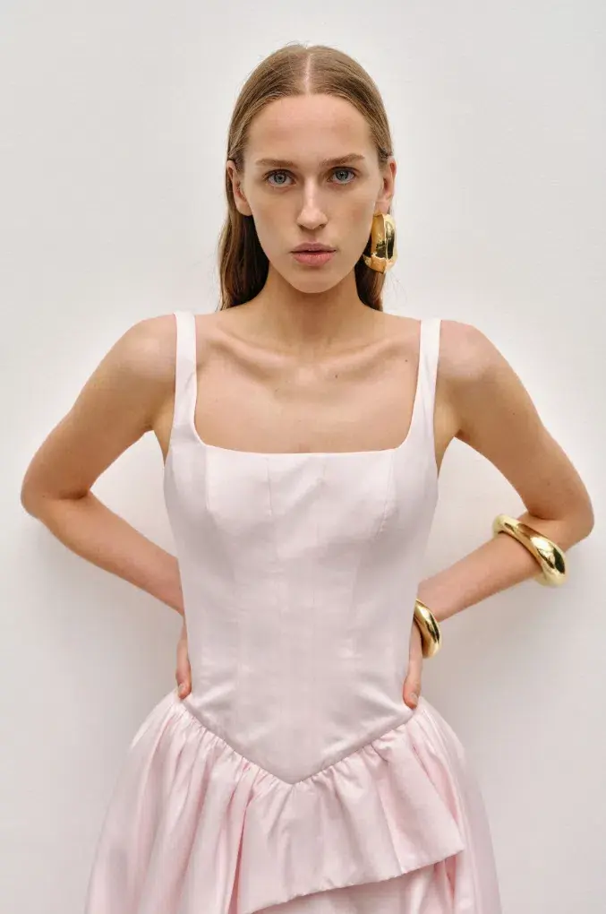 Aje Alani Gown Pink Size AU 14 for rent on The Volte - main image