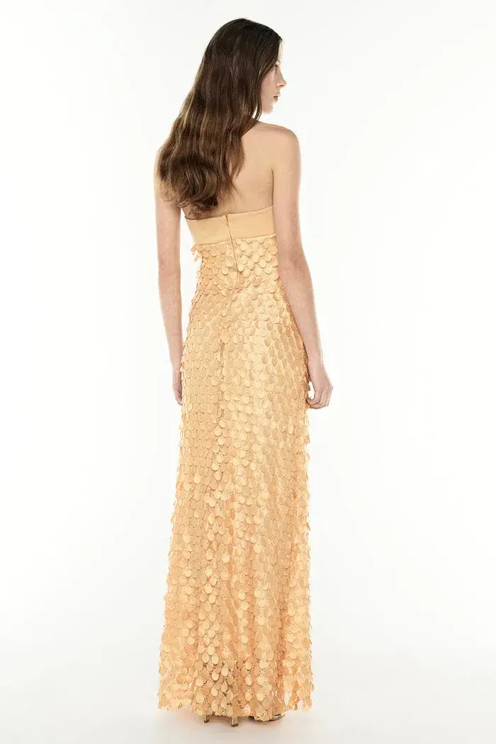 Manning Cartell Supreme Extreme Balconette Maxi Dress Honeycomb Size 8 for rent on The Volte - main image