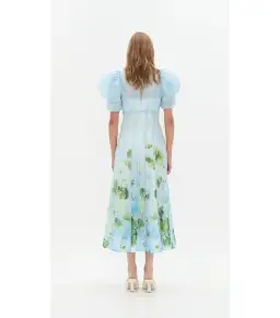 Aje Clementine Midi Dress in Blue Hydrangea Size AU 10 for rent on The Volte - image 3