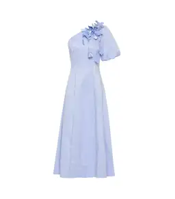 Aje Camille Midi Dress in Pale Blue Size AU 12 for rent on The Volte - image 4