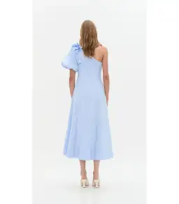Aje Camille Midi Dress in Pale Blue Size AU 12 for rent on The Volte - image 3
