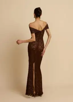 Arcina Ori Milana Dress in Chocolate Size S/AU8 for rent on The Volte - image 6