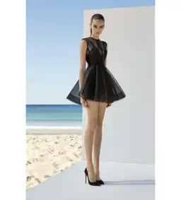 Alex Perry Brooklyn Structured Mini Dress in Black Size AU 10 for rent on The Volte - image 1