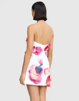 Acler Miltonrise Mini Dress White Floral Size 8 for rent on The Volte - image 3