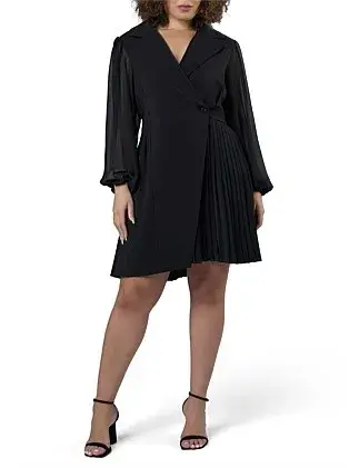 PINK DUSK-FEVERISH NIGHTS TUXEDO MINI DRESS for rent on The Volte - main image