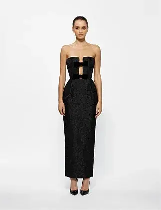 Effie Kats KIERA DRESS Black Size 8 for rent on The Volte - main image