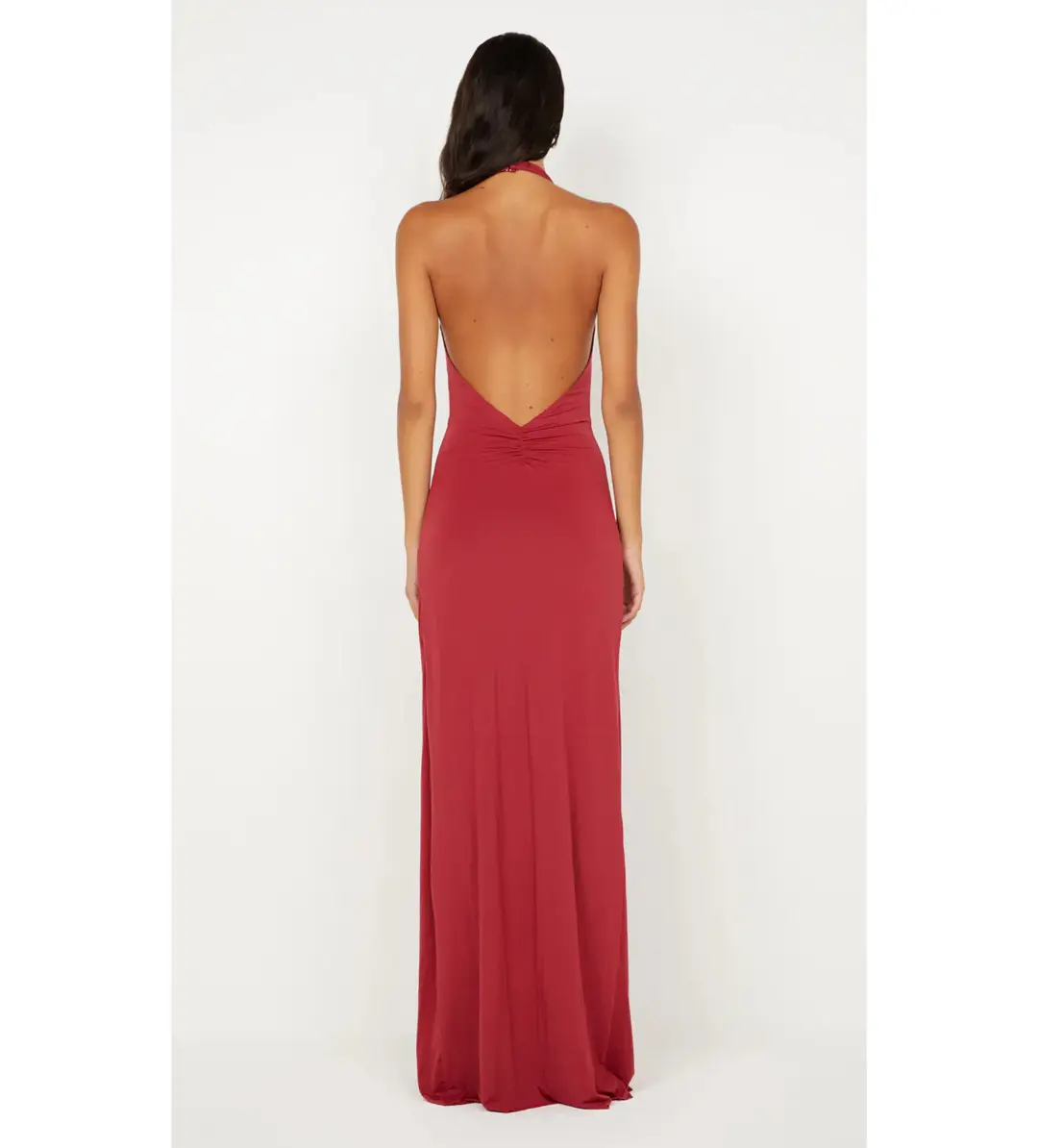 Bec & Bridge Susie Plunge Maxi Dress in Cherry Red Size XS / AU 6 for rent on The Volte - main image
