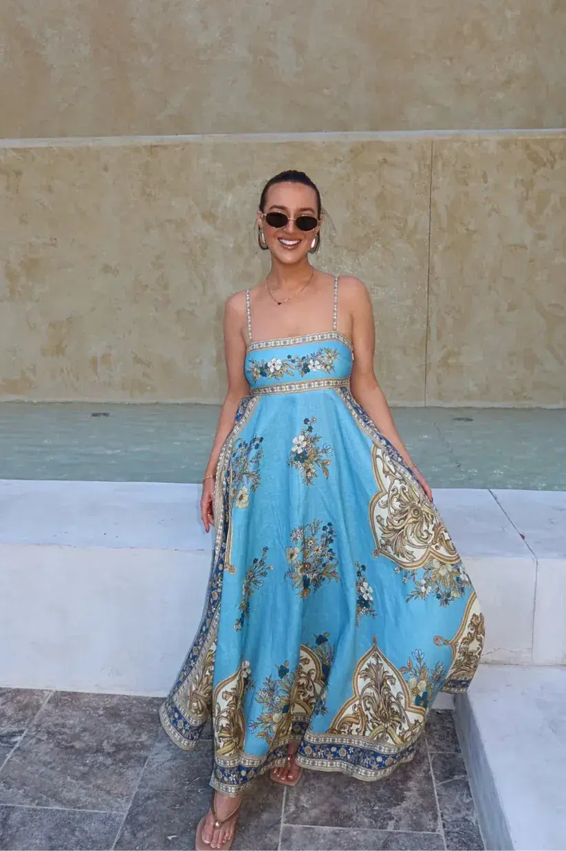 Alemais x La Sirena Exclusive Cassie Sundress Size 12 for rent on The Volte - main image