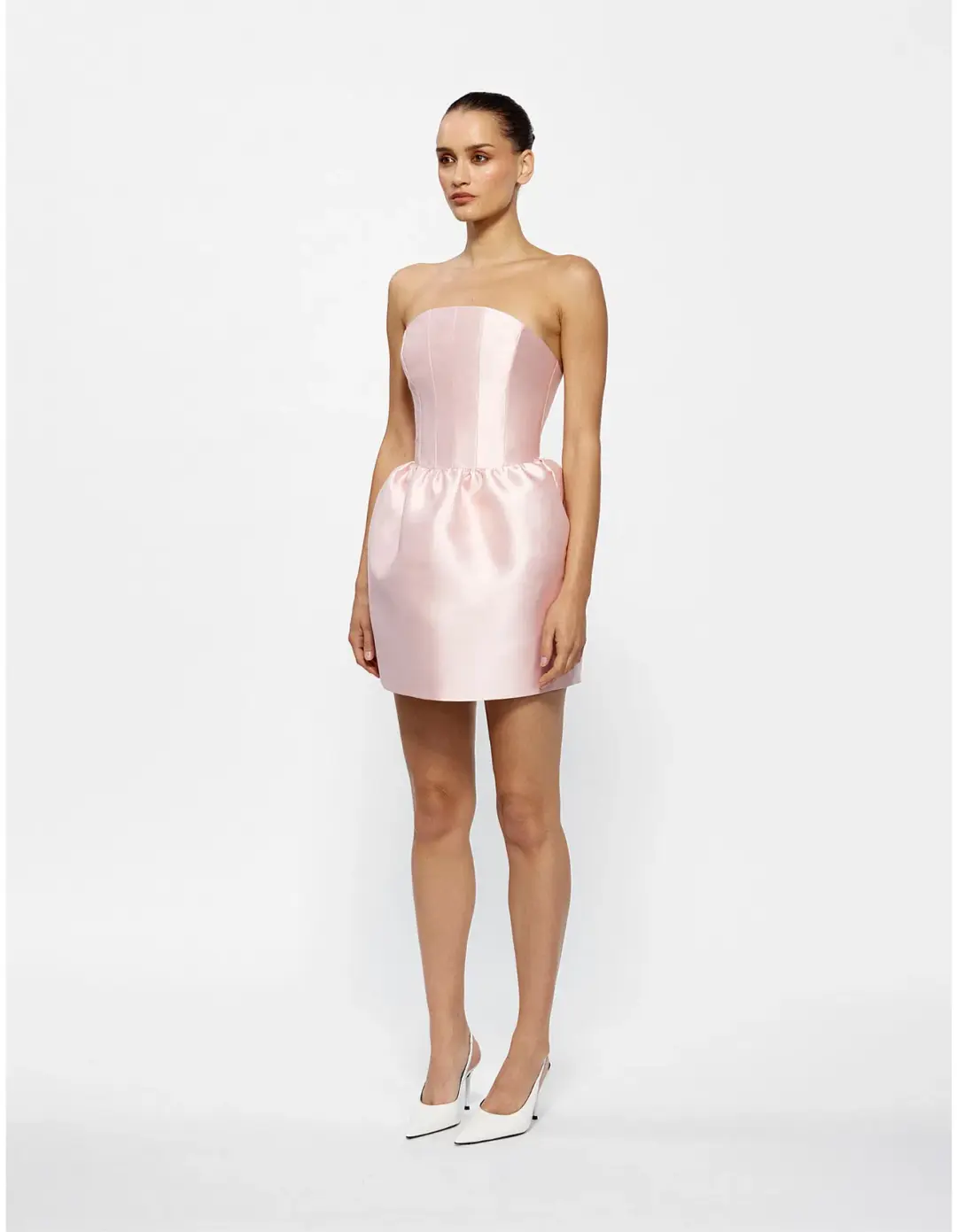Effie Kats Luetta Mini Dress Blush Size AU 6 for rent on The Volte - main image