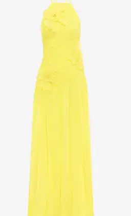 Leo Lin Amaya Floral Applique Gown in Sunshine Size 8 for rent on The Volte - image 1