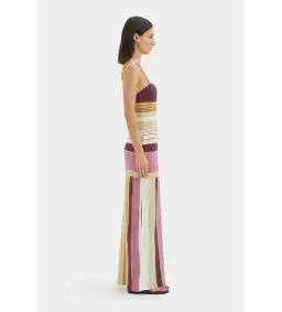 Sir The Label Fontana Slip Maxi Dress in Elisa Stripe Size 12 for rent on The Volte - image 2