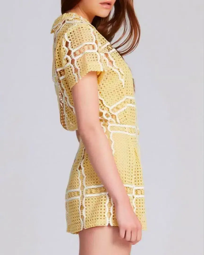Alice McCall Love Sublime Playsuit Buttercup Yellow Size XS / AU 6 for rent on The Volte - main image