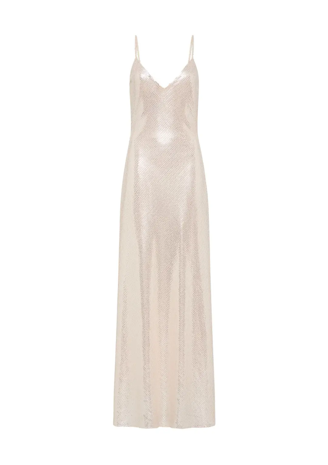 Manning Cartell High Voltage Slip Maxi Dress Silver Size AU 6 for rent on The Volte - main image