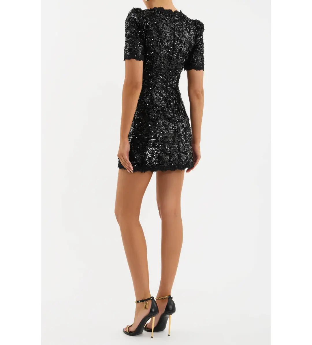 Rebecca Vallance Diana Bow Mini Dress Black Size 8 for rent on The Volte - main image