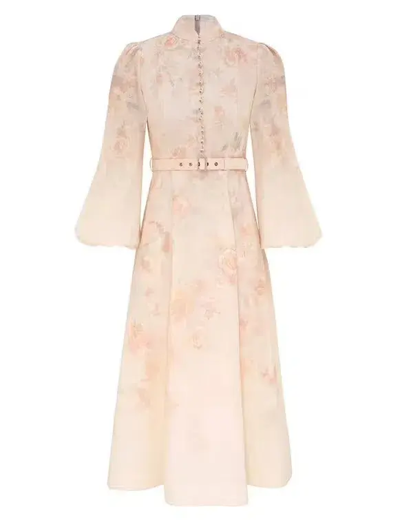 Zimmermann Crush Buttoned Midi Dress Size 4/AU16 for rent on The Volte - main image