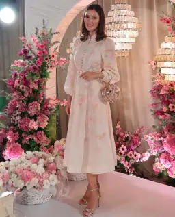 Zimmermann Crush Buttoned Midi Dress Size 4/AU16 for rent on The Volte - image 1