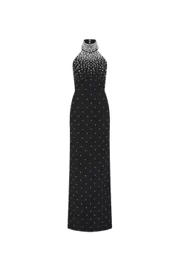 Rebecca Vallance Alivia Gown Maxi Dress in Black Size AU 10 for rent on The Volte - image 8