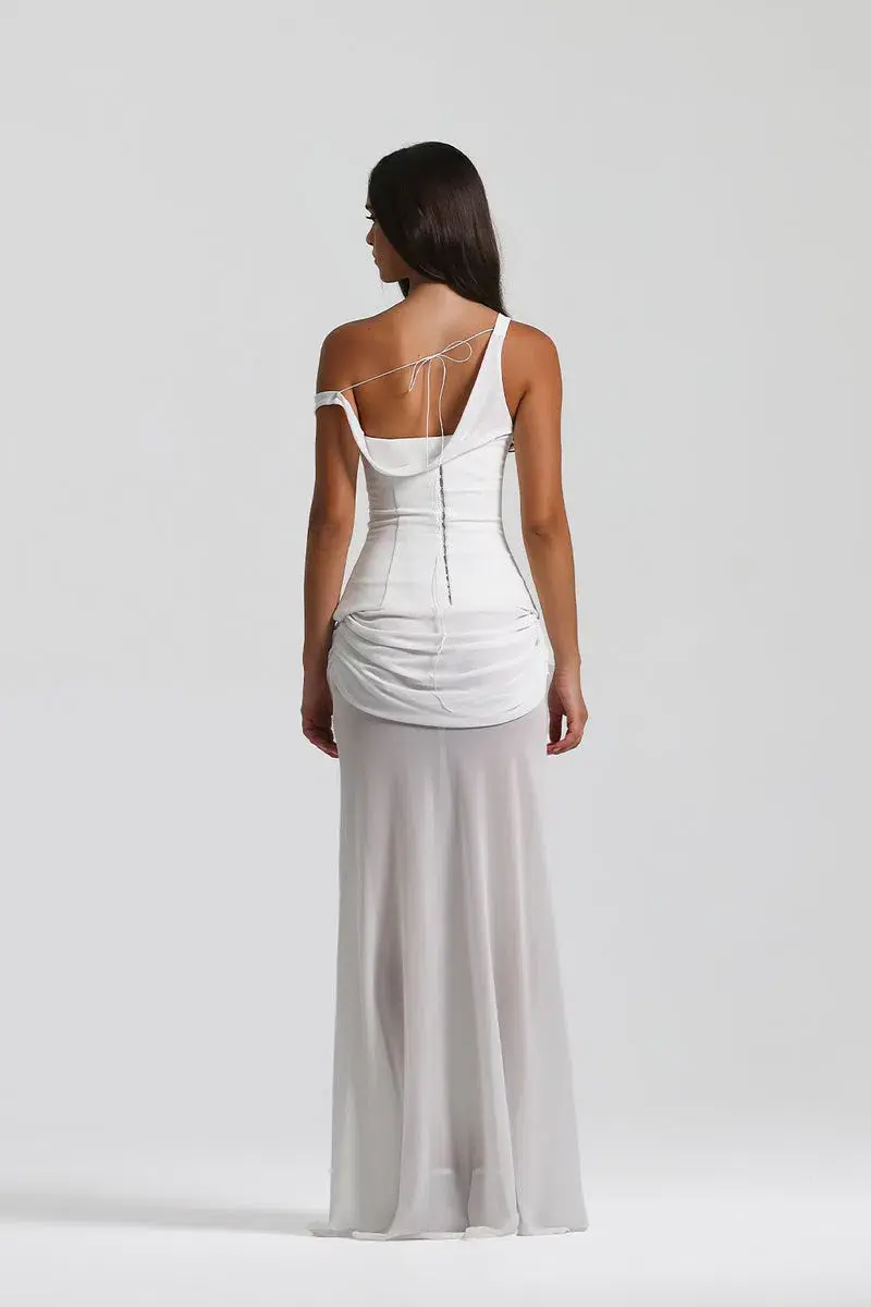 Natalie Rolt Cadence Gown in White Size 10 for rent on The Volte - main image
