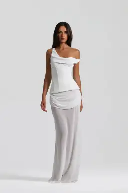 Natalie Rolt Cadence Gown in White Size 10 for rent on The Volte - image 1