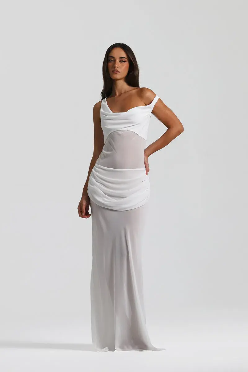 Natalie Rolt Cadence Gown in White Size 10 for rent on The Volte - main image