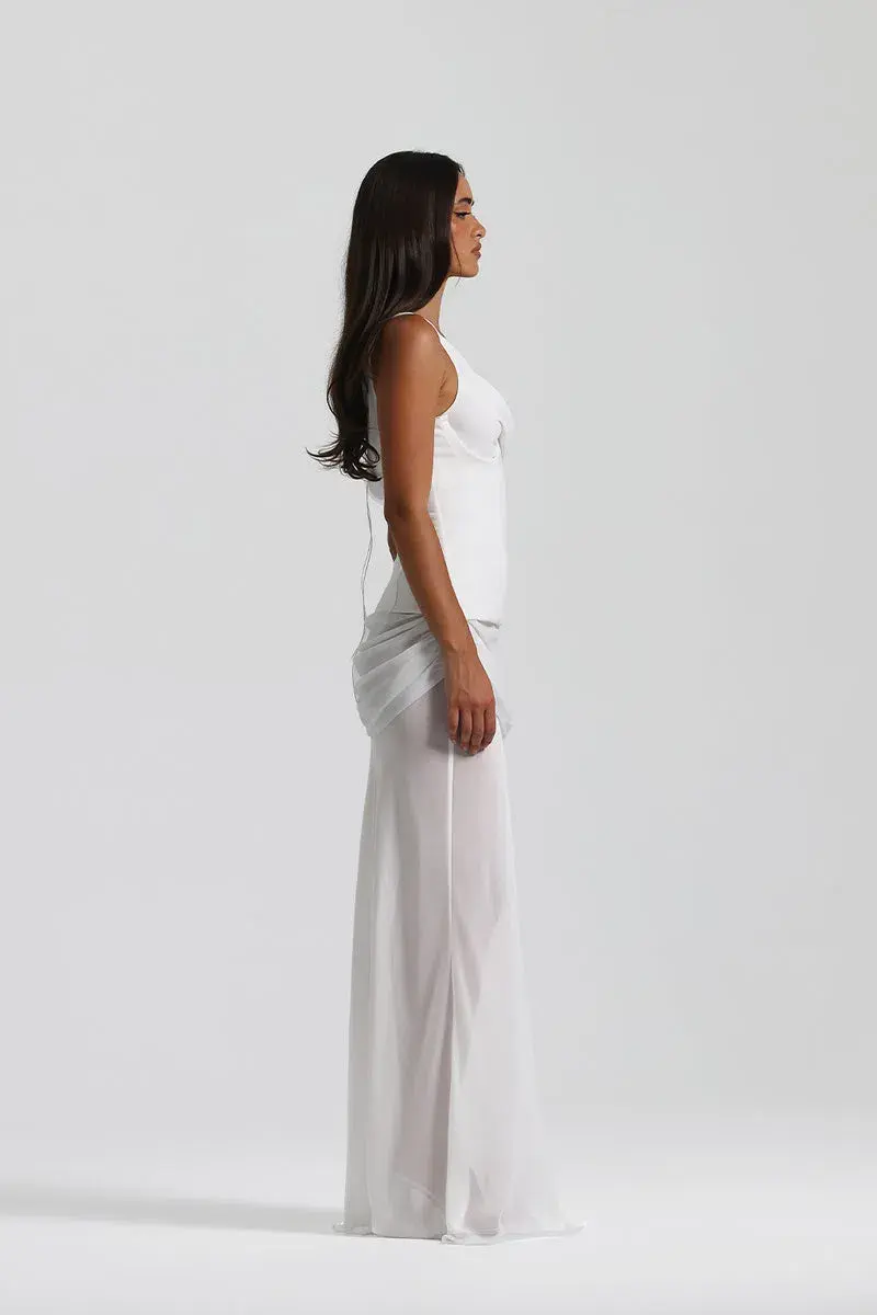 Natalie Rolt Cadence Gown in White Size 10 for rent on The Volte - main image