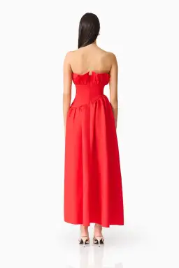 Laurel Sleeveless Maxi Dress In Red 12 for rent on The Volte - image 5