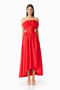 Laurel Sleeveless Maxi Dress In Red 12 for rent on The Volte - image 1