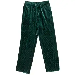 Gucci Velvet GG Monogram Set Shirt and Pants Size 6/XXS for rent on The Volte - image 8
