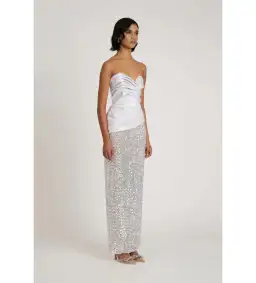 Eliya The Label Gia Maxi Gown Silver Size M / AU 10 for rent on The Volte - image 3