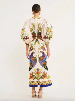 Alemais Effie Puff Sleeved Dress Print Size 12 for rent on The Volte - image 4