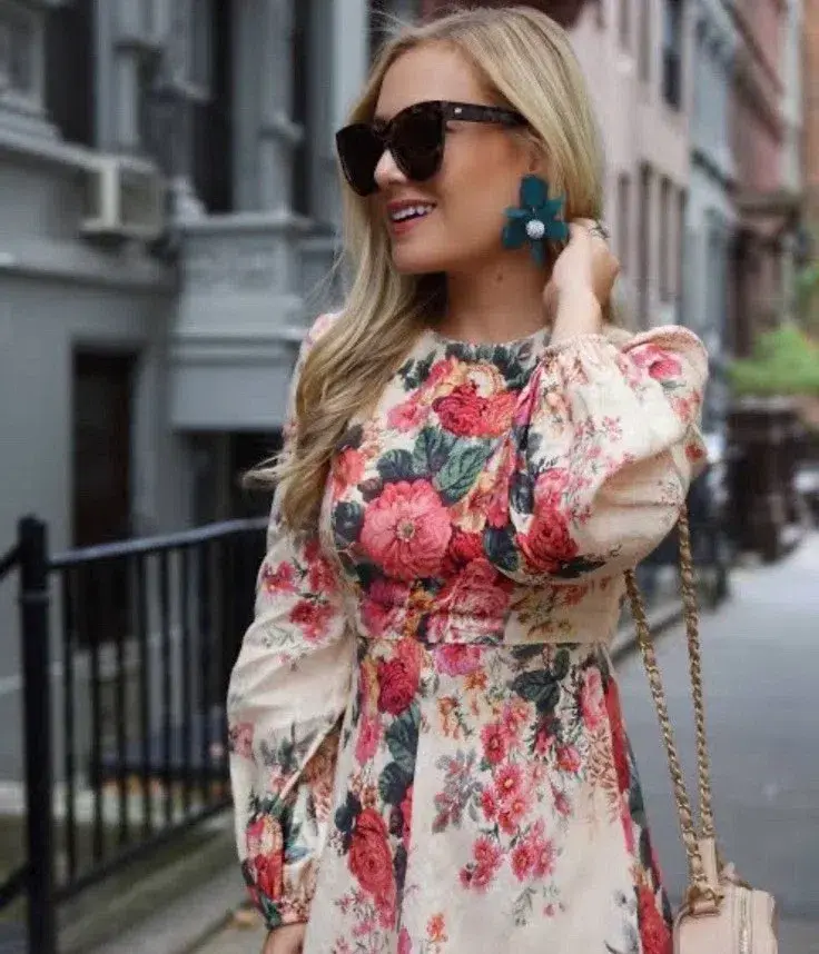 Zimmermann Laelia High Neck Dress Size 3 / AU 14 for rent on The Volte - main image