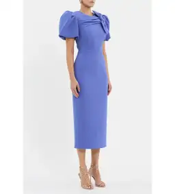 Rebecca Vallance Violetta Midi Dress Periwinkle Blue Size 10 for rent on The Volte - image 2