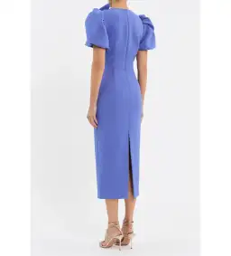 Rebecca Vallance Violetta Midi Dress Periwinkle Blue Size 10 for rent on The Volte - image 3