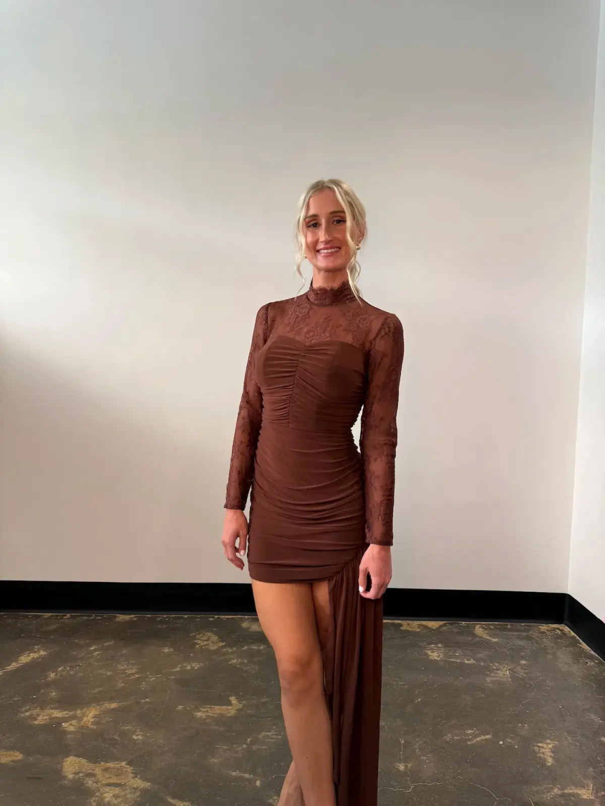 Sonya Moda Mariposa Dress Mini in Brown Size 10 - Image 1