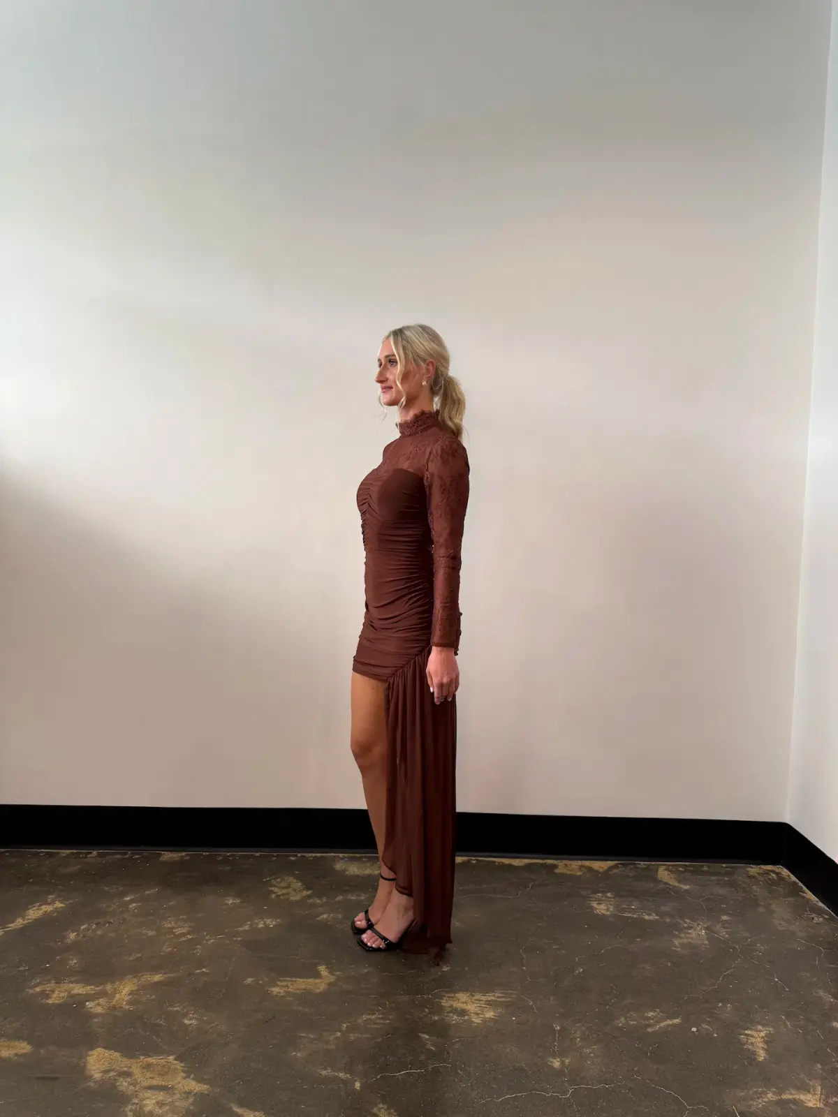 Sonya Moda Mariposa Dress Mini in Brown Size 10 - Image 4