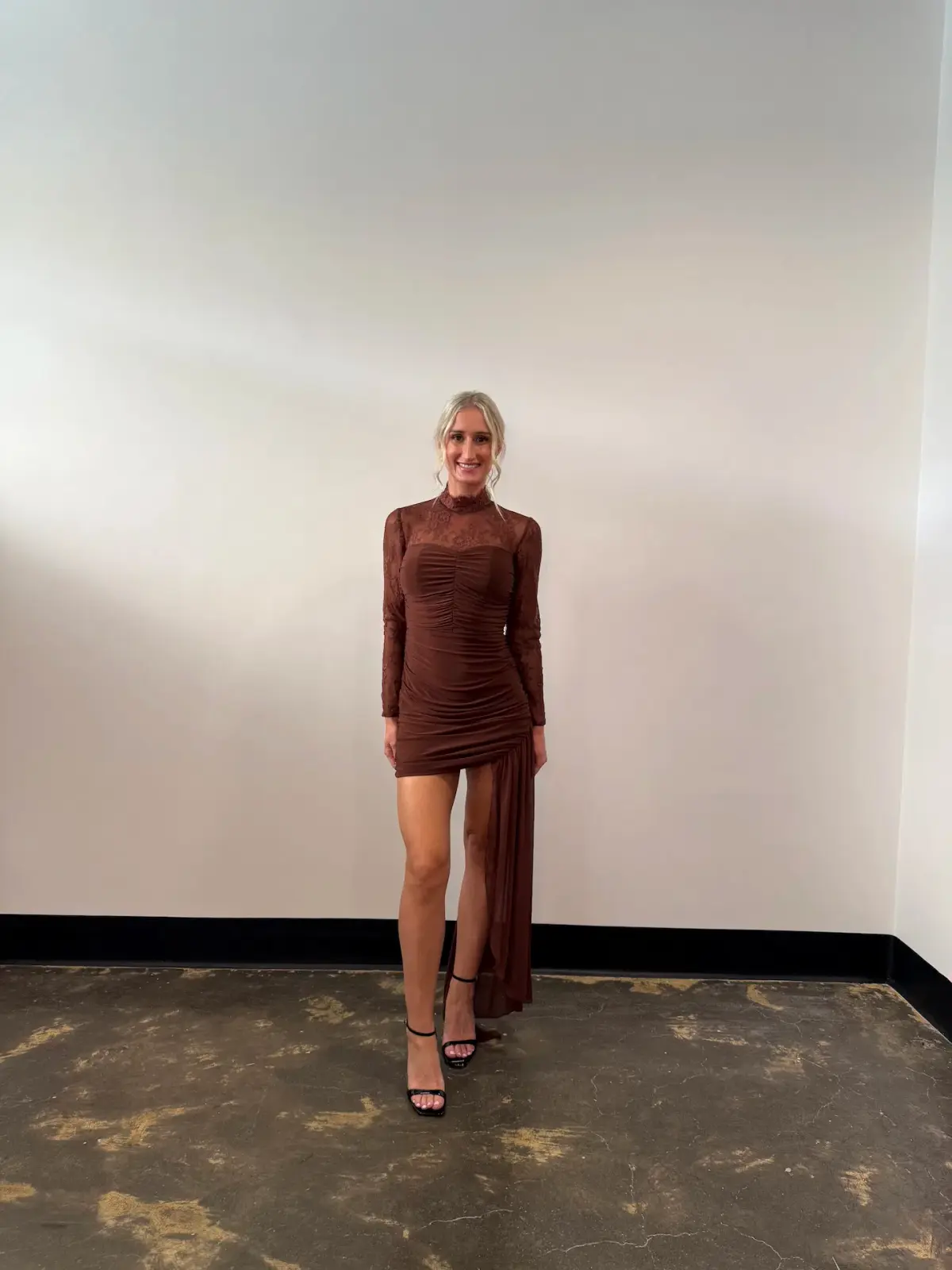 Sonya Moda Mariposa Dress Mini in Brown Size 10 - Image 2