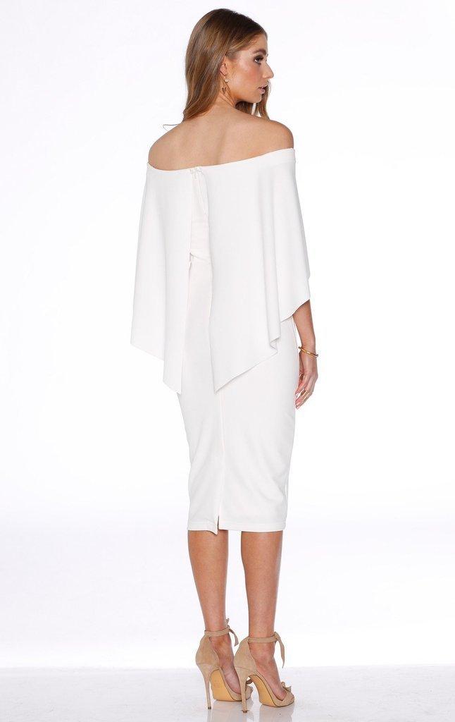 Pasduchas Composure Midi Dress In Ivory Size 8 - Image 3