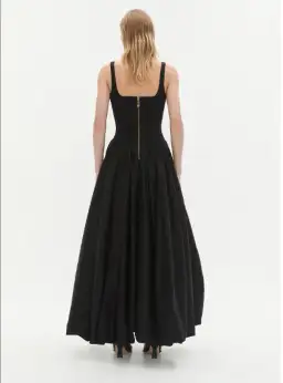 Aje Alani Asymmetrical Bubble Hem Gown Black Size 10 for rent on The Volte - image 2