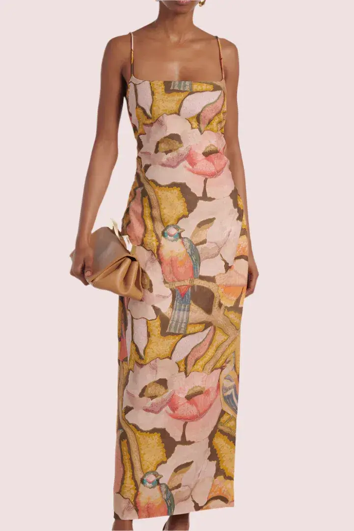 Sir The Label Talulah Column Midi Dress Size 1/AU8 for rent on The Volte - main image