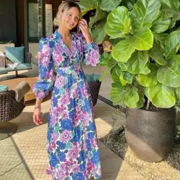 Zimmermann Poppy Plunge Midi Dress Size 2 / AU 12 for rent on The Volte - image 4