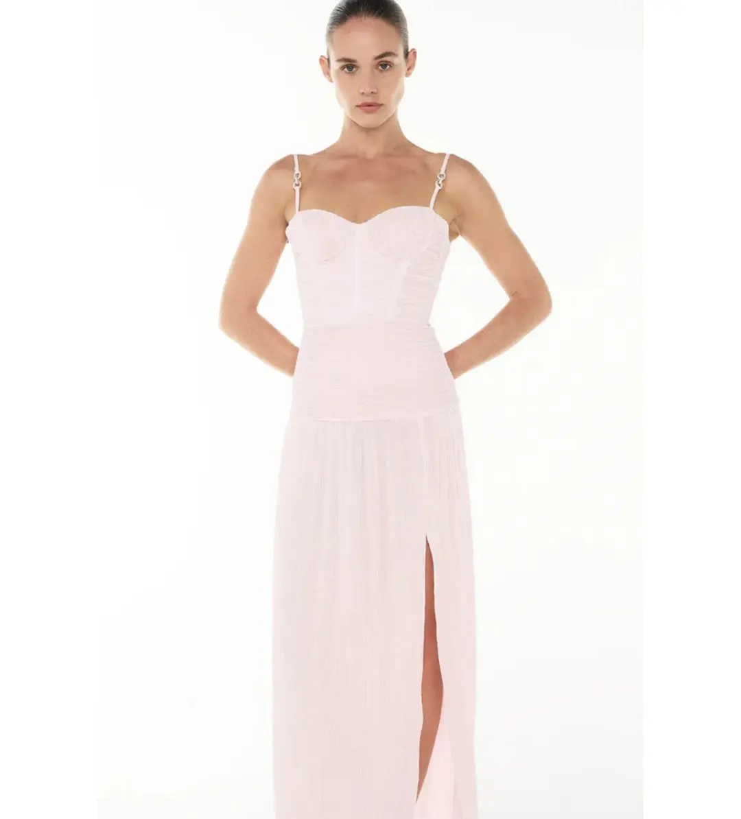 Manning Cartell Double Time Pleat Maxi Dress Hydrangea Size AU 10 for rent on The Volte - main image