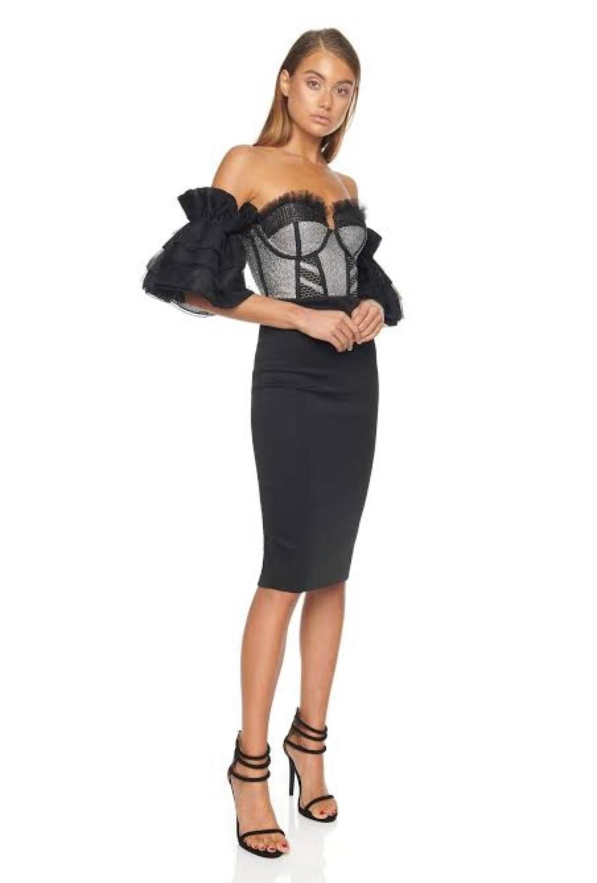 Eliya The Label Celine Dress Size 12 with Detachable Sleeves - Image 1