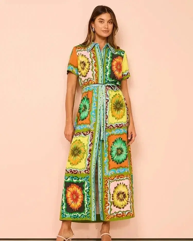 Alemais Disco Daisy Shirt Dress Size AU 14 for rent on The Volte - main image